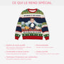 5709WFR5 pull moche de noel personnalise un homme et son chien 5709w8tac