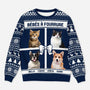 5714WFR1 pull moche de noel personnalise avec animal mes bebes a fourrure 5714w6hmd