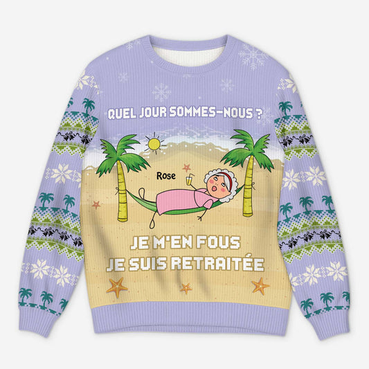 5720WFR1 pull moche de noel personnalise je suis retraite 5720wklta_a150d14d 9abf 4ea6 8c08 9b275f03ed00