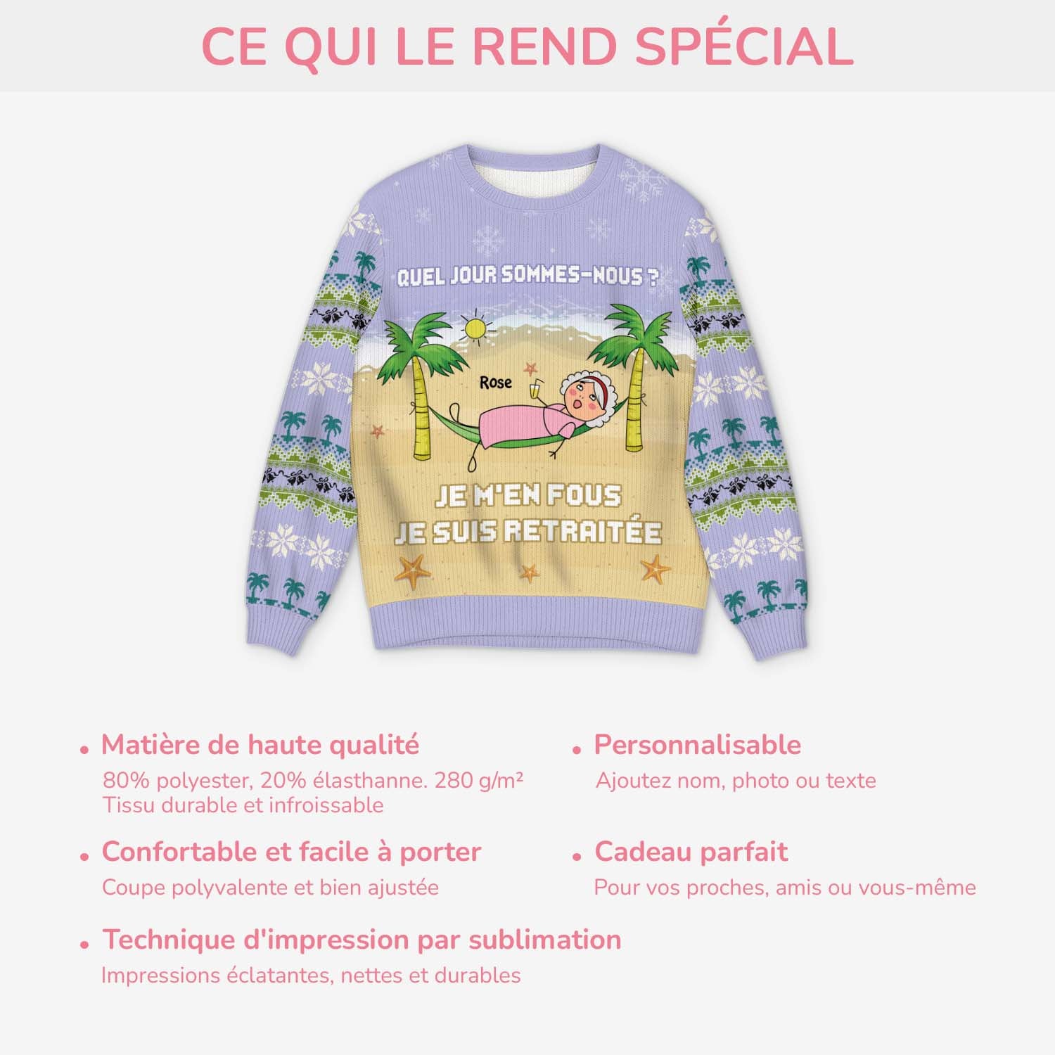 5720WFR5 pull moche de noel personnalise je suis retraite 5720wklta_e7edeb76 10fb 4064 8e41 4ae424bb1c74