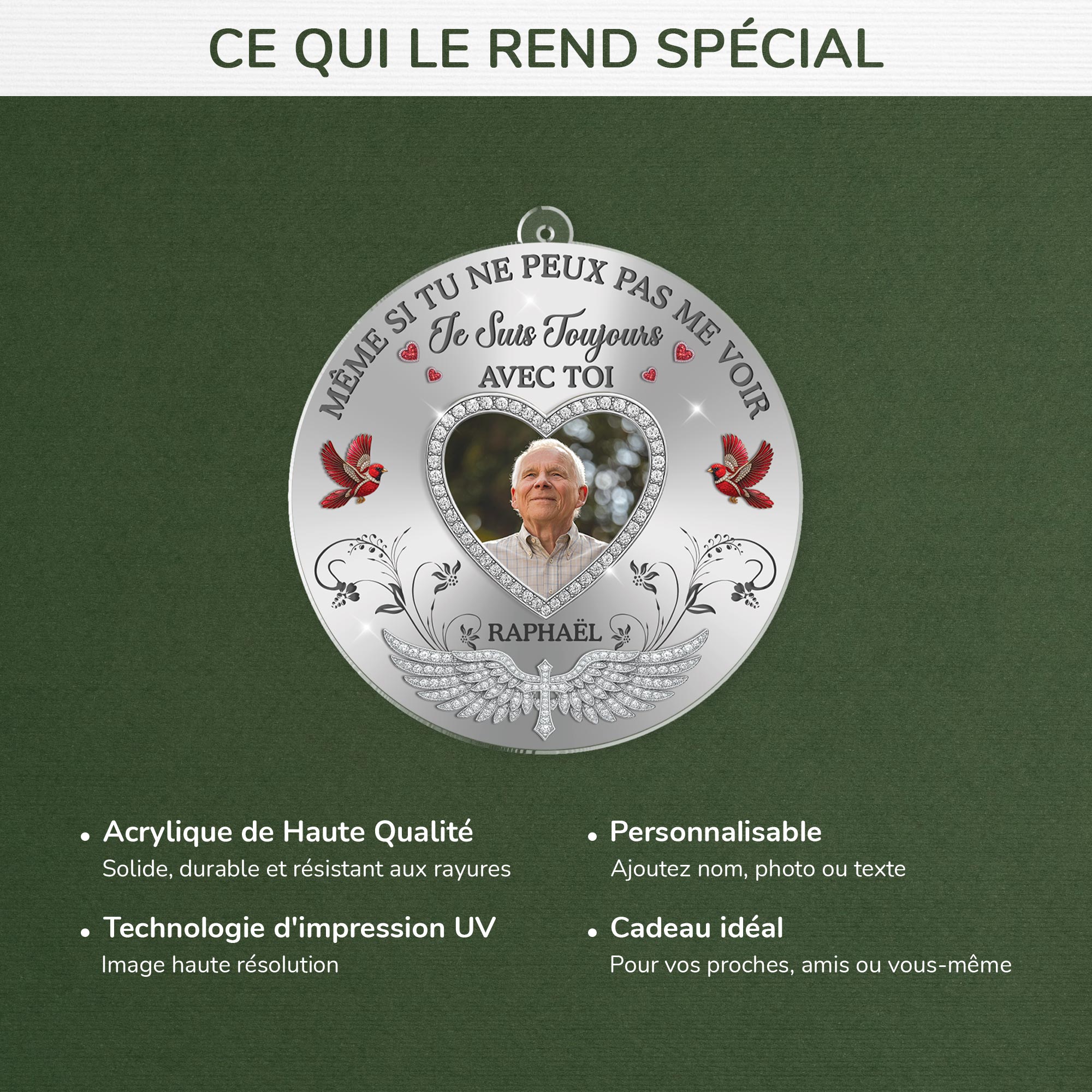 5721OFR1 ornement noel acrylique personnalise commemoratif photo pour papa toujours avec toi 5721o8lwb_4