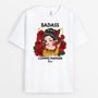 5725AFR1 t shirt femme personnalise badass comme maman 5725a8zaa