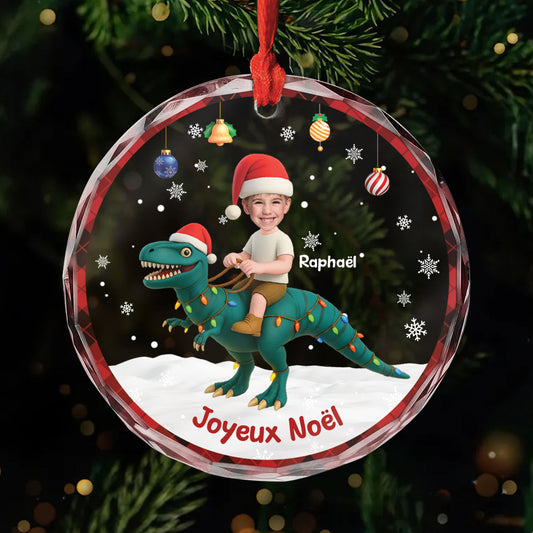 5736OFR1 ornement en verre personnalise pour enfant mon dinosaure de noel 5736okhqk_607067b6 d08b 4d38 81c5 6a4c0f35c3bb