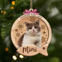5740OFR1 ornement noel en bois a 2 couches personnalise avec photo mon chat mignon 5740ottqd