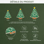5741OFR3 ornement de noel acrylique personnalise sapin avec prenoms de famille 5741ottmi
