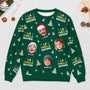 5743WFR2 pull moche personnalise drole avec photo ensemble pull de noel famille 5743wtmmi