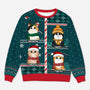 5772WFR1 pull moche de noel personnalise noel avec mes chats 5772wkyad