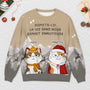 5784WFR2 pull moche de noel personnalise la vie serait ennuyeuse sans mon chat 5784wtlqd