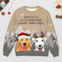 5784WFR2 pull moche de noel personnalise la vie serait ennuyeuse sans mon chien 5784wtlqc