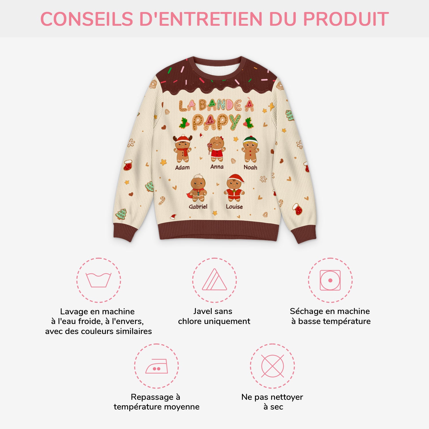 5790WFR4 pull moche de noel personnalise la bande a maman 5790w3yzb