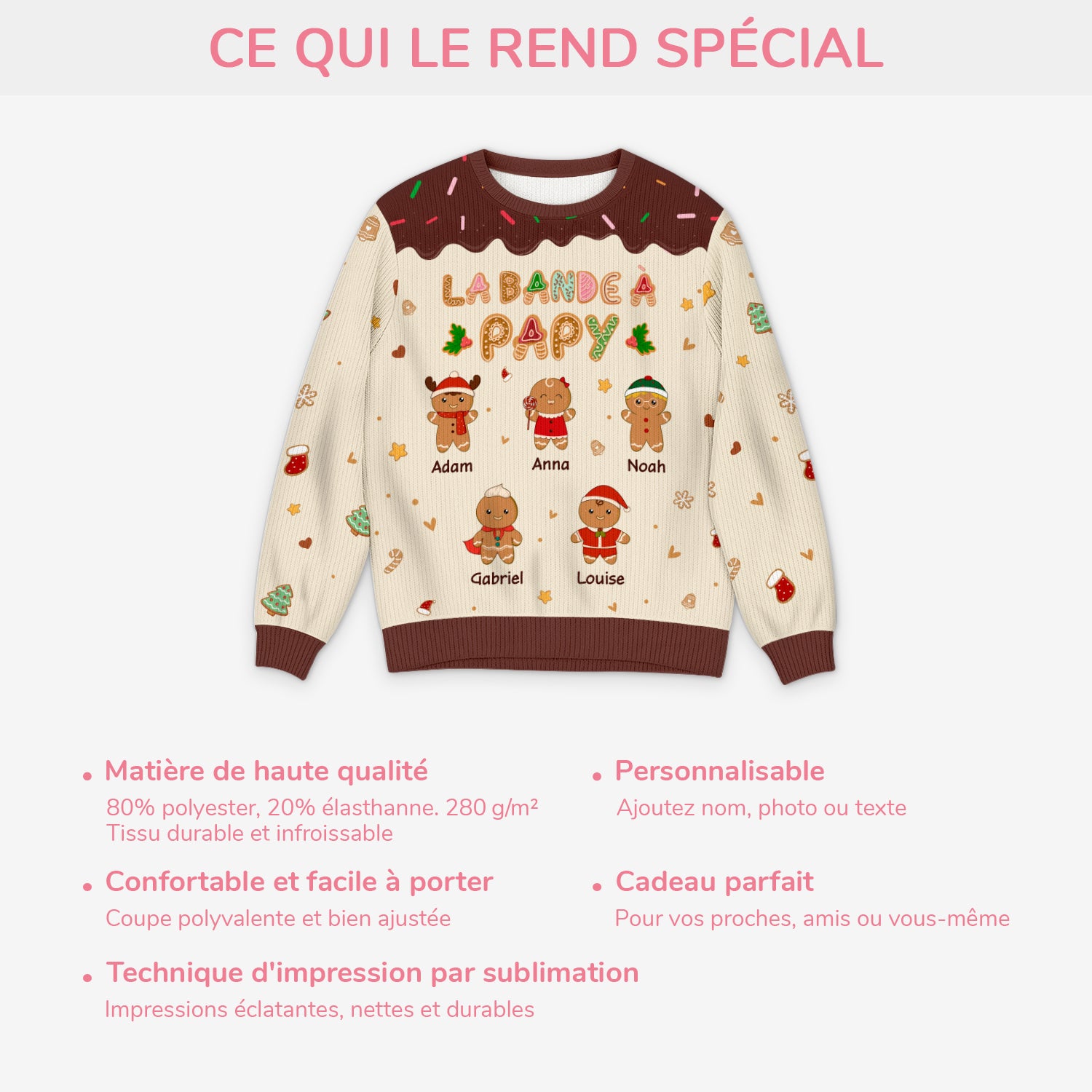 5790WFR5 pull moche de noel personnalise la bande a maman 5790w3yzb