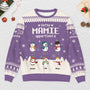 5791WFR2 pull moche de noel personnalise bonhomme de neige ce papy appartient a 5791wkznb