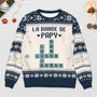 5794WFR2 pull moche de noel personnalise la bande a mamie avec mots croises 5794w
