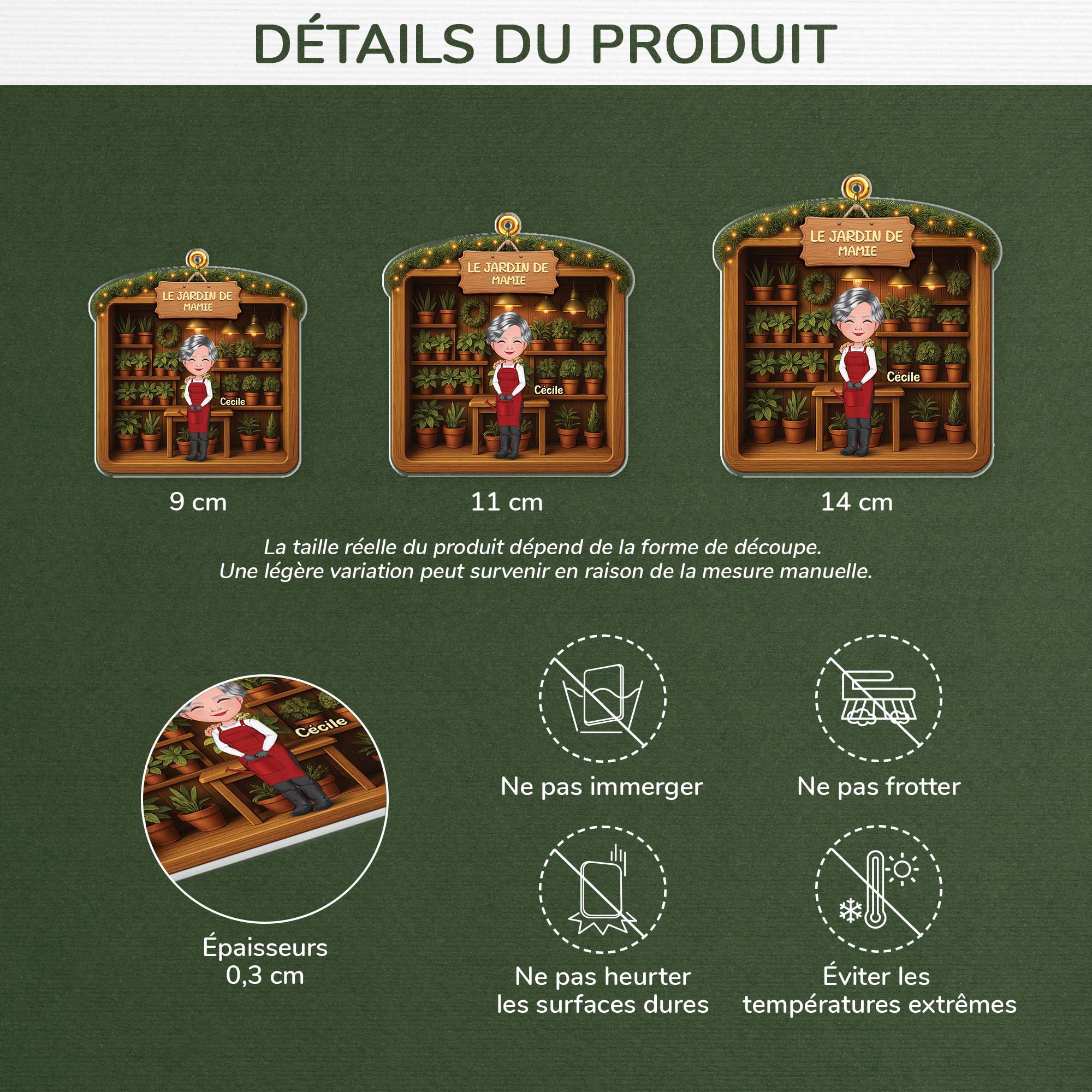 5805OFR3 ornement noel acrylique personnalise le jardin de mamie 5805okqqh