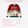 5818WFR5 pull de noel moche personnalise la vie sans chats 5818w6ltd