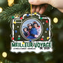 5821OFR2 ornement noel acrylique personnalise avec photo notre meilleur voyage de famille 5821otlni