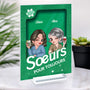 5832RFR2 plaque en acrylique personnalisee avec support poupee meilleure amie 5832r8maf
