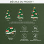 5848OFR3 effet dimpression 3d ornement acrylique personnalise famille notre sapin de noel avec prenom 5848okmti