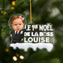 5851OFR1 effet dimpression 3d ornement noel acrylique personnalise avec photo le 1er noel du bebe boss 5851oktqk