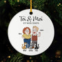 5854OFR1 ornement ceramique personnalise couple toi moi et le chat 5854okq7d