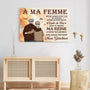 5861CFR3 toile personnalisee couple a ma femme a mon mari 5861c3hzg