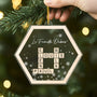 5863OFR2 ornement noel en acrylique personnalise nos mots croises avec prenom 5863okhqi
