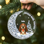 5867OFR2 effet dimpression 3d ornement acrylique personnalise chien joyeux noel toutou 5867okqmc