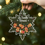 5869OFR2 ornement acrylique personnalise la famille biscuit de noel 5869okmci