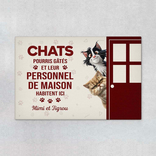 5870DFR1 paillasson personnalise le chat gate pourri habite ici 5870d8ztd_71fab796 3579 4da1 b885 52775be2d00e