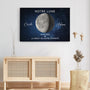 5885CFR3 toile personnalisee couple avec phase de lune le debut de notre eternite 5885c8mzg