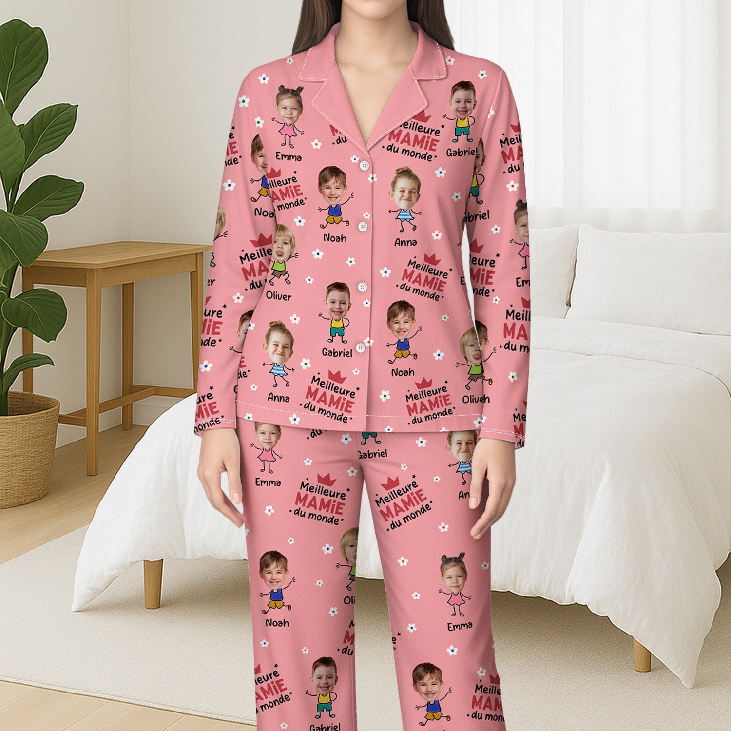 5898VFR3 pyjama personnalise avec photo meilleur papy 5898v8ymb