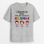 5912FR2 t shirt ami personnalise avec photo lequipe de noel 5912akzmf