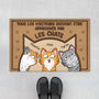 5931DFR1 paillasson chat personnalise tous les visiteurs doivent etre approuves 5931d6tad
