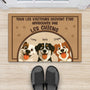 5931DFR2 paillasson chien personnalise tous les visiteurs doivent etre approuves 5931d6tac