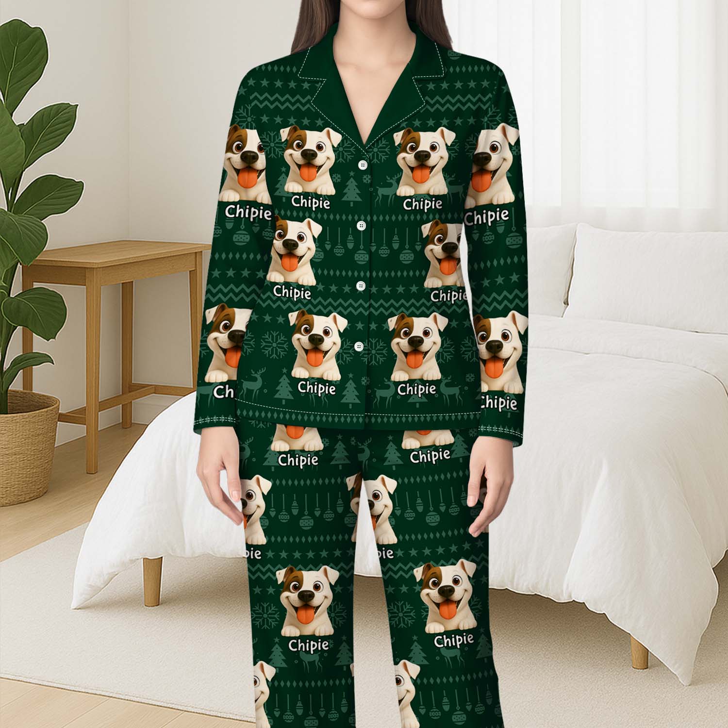 5935VFR3 pyjama personnalise photo mon chienchat aime 5935v6xzc