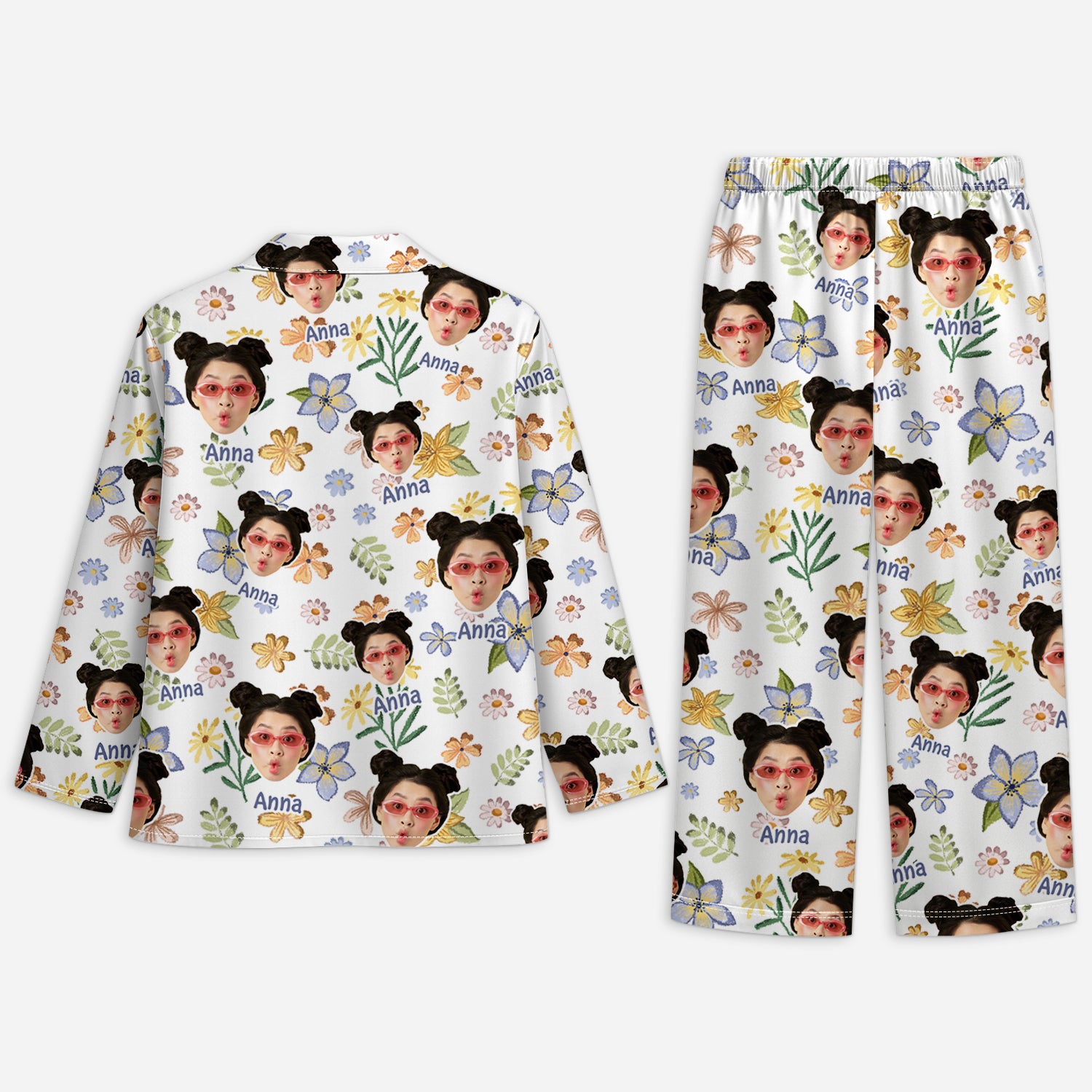 5951VFR2 pyjama fleuri personnalise ma belle 5951vkqna