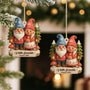 5953OFR2 effet dimpression 3d ornement de noel en bois a 1 couche personnalise couple vieillir ensemble 5953okm5g