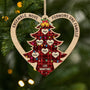 5961OFR1 ornement noel en bois a 1 couche personnalise ensemble nous formons une famille 5961oktmi