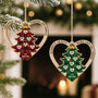 5961OFR2 ornement noel en bois a 1 couche personnalise ensemble nous formons une famille 5961oktmi