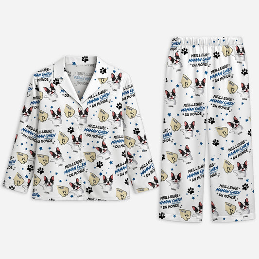 5966VFR1 pyjama personnalise meilleur papa chien 5966v8yac