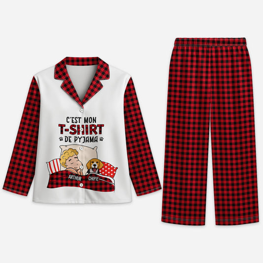 5971VFR1 pyjama personnalise avec chien cest mon t shirt de pyjama 5971vkzqc