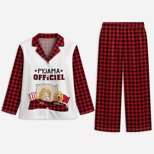 5978VFR1 1 pyjama personnalise pyjama officiel avec le chien 5978vkycc