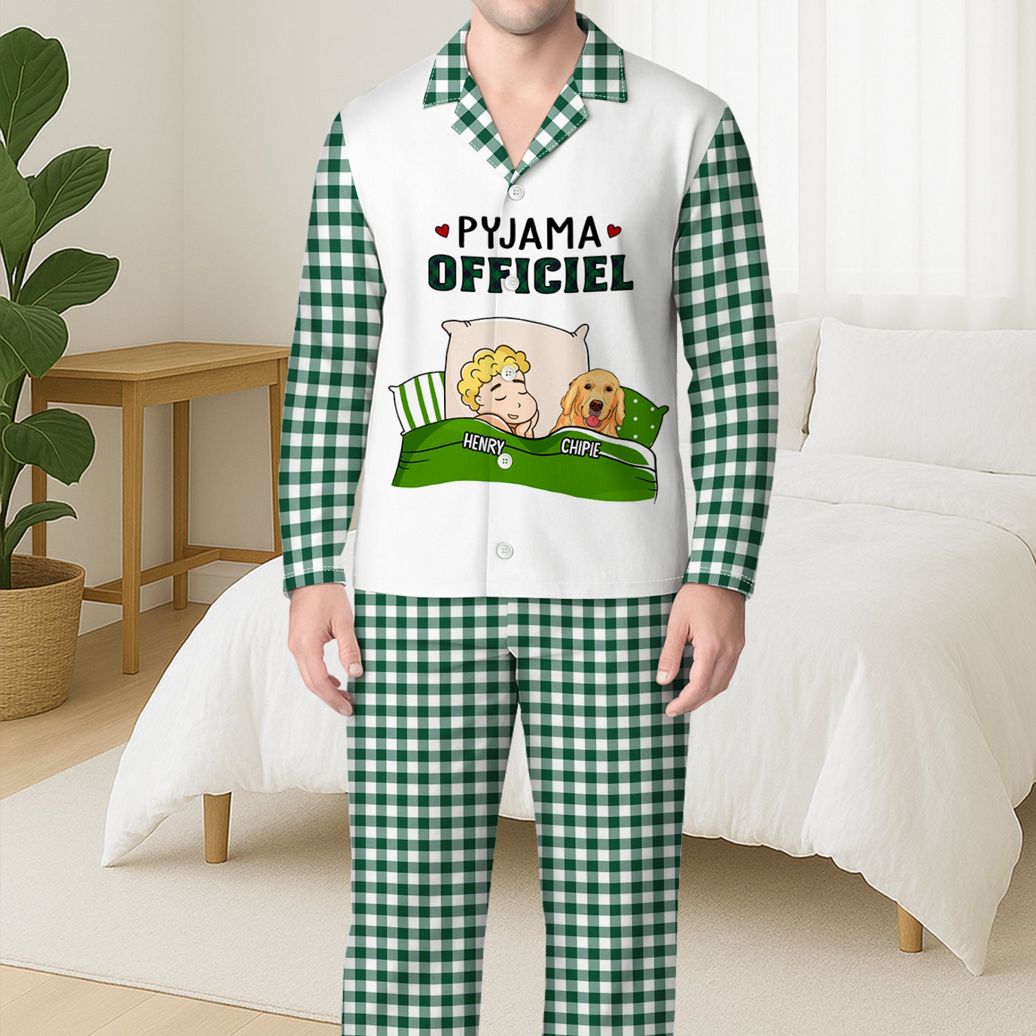 5978VFR3 1 pyjama personnalise pyjama officiel avec le chien 5978vkycc