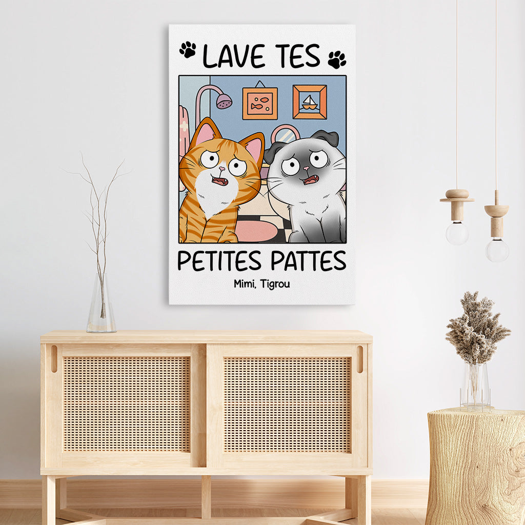 5990CFR1 toile chat personnalisee lave tes pattes 5990c36qd3