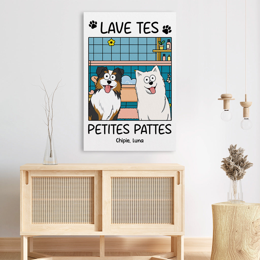 5990CFR1 toile chien personnalisee lave tes pattes 5990c36qc3