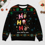 5991WFR2 pull moche famille personnalise avec photo ho ho ho joyeux noel 5991wktni