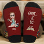 6029JFR2 chaussettes personnalisees chut une fille lit ses livres 6029j6q5a_e5503280 e489 4852 add4 402e77880b2e