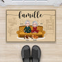 6039DFR2 paillasson chien personnalise bienvenue 6039d6hnc