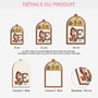 6042OFR3 ornement en bois a 2 couches personnalise pour femme et homme mes livres avec initiale du prenom 6042o6q5a