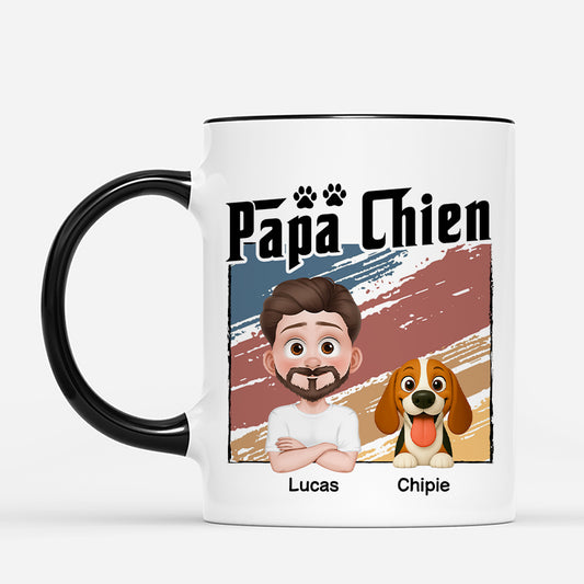 6064MFR2 mug personnalise cadeau papa chien 6064m3zqc